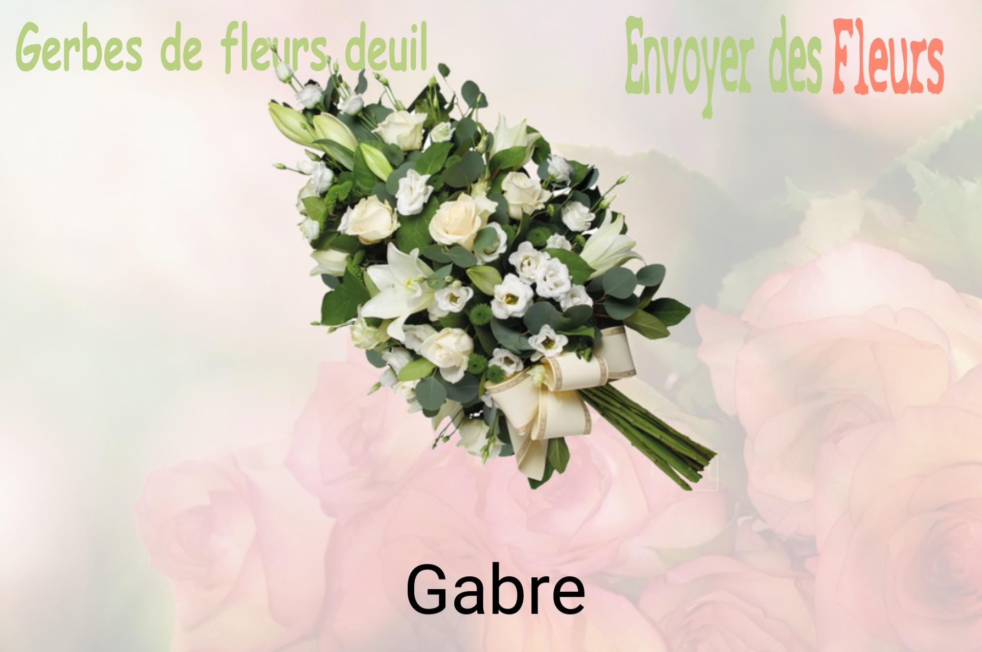 Gerbe de fleurs de deuil livrée à Gabre